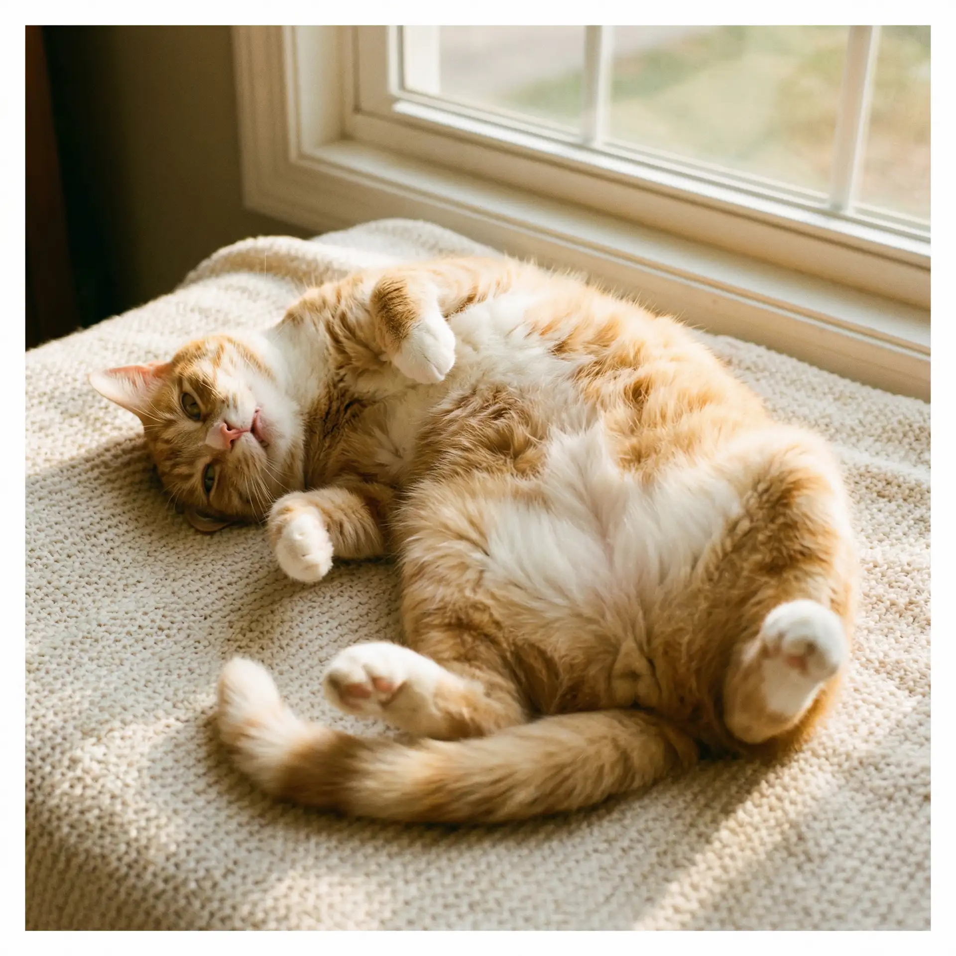猫咪仰躺露出肚皮 - av观看